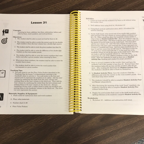 2nd Grade - Math 2 Teacher’s Handbook, Part 1 - Horizons by Alpha Omega - Picture 6 of 9